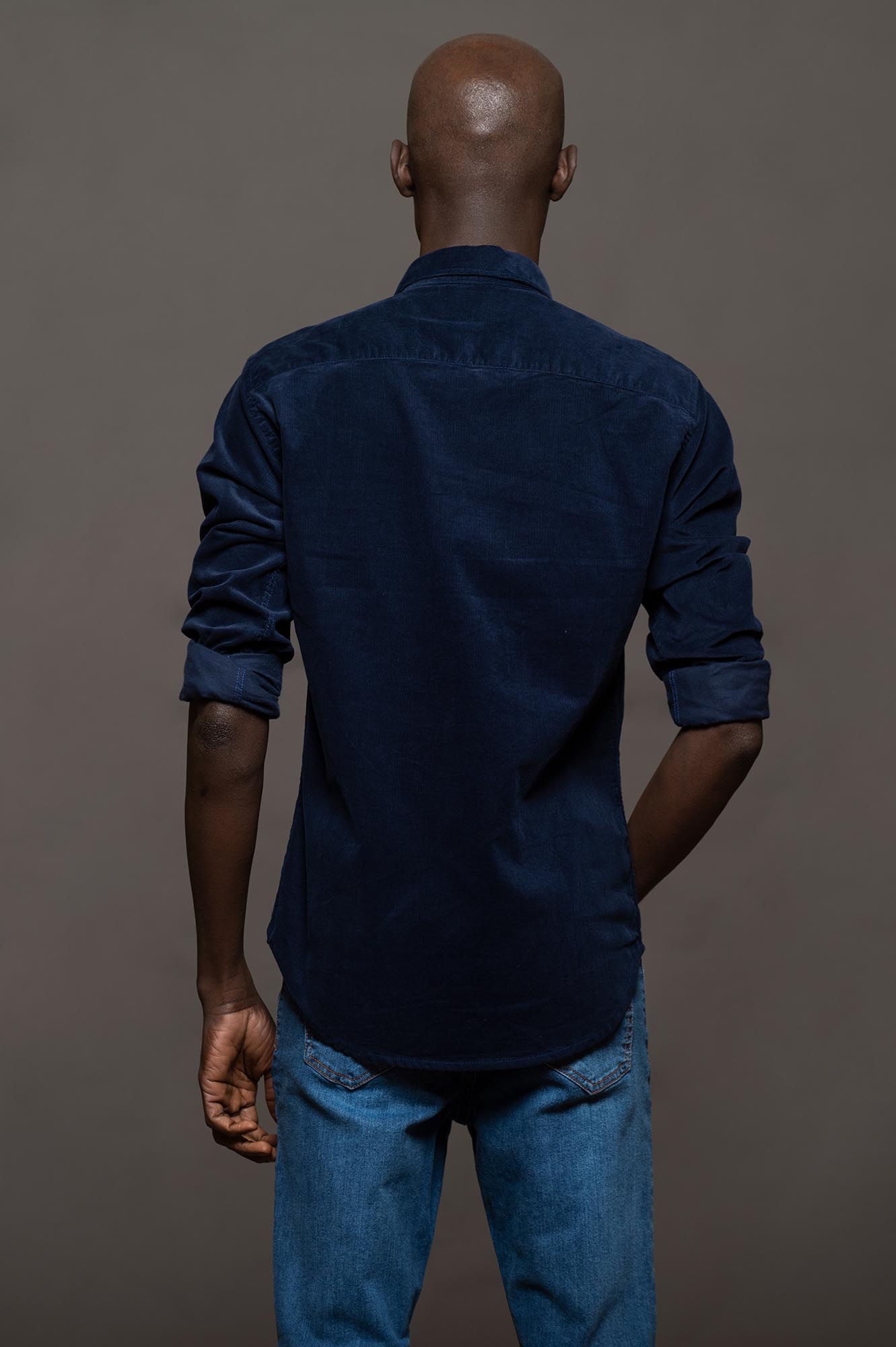 6855CORMLAM - CAMISA MACCHIATO SKSP AZUL MARINO